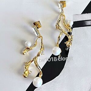 Alexis Bittar Crystals&Pearl Drop Earrings